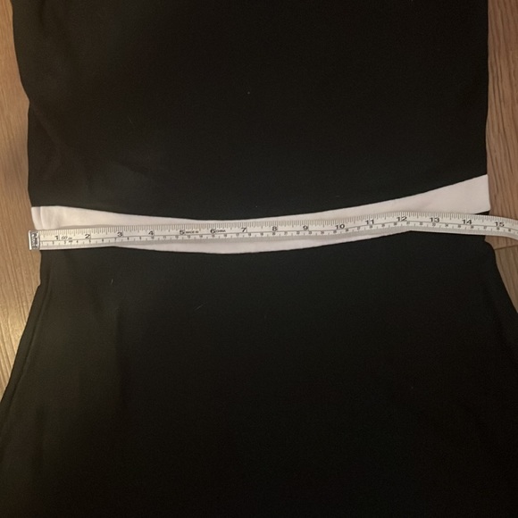 Talbots SP fit and flare A Line black and white sleeveless dress - Picture 10 of 12